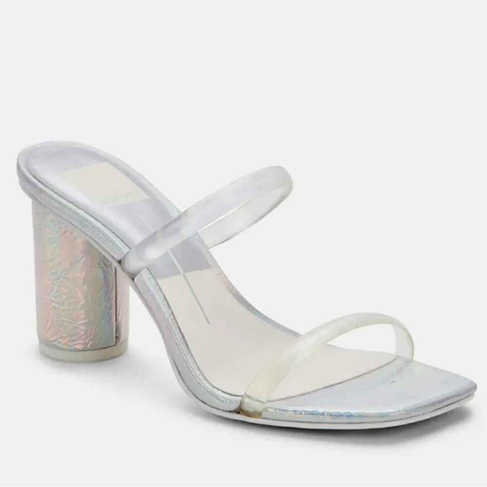 Dolce Vita Noles Iridescent round heel sandals - Picture 3 of 7